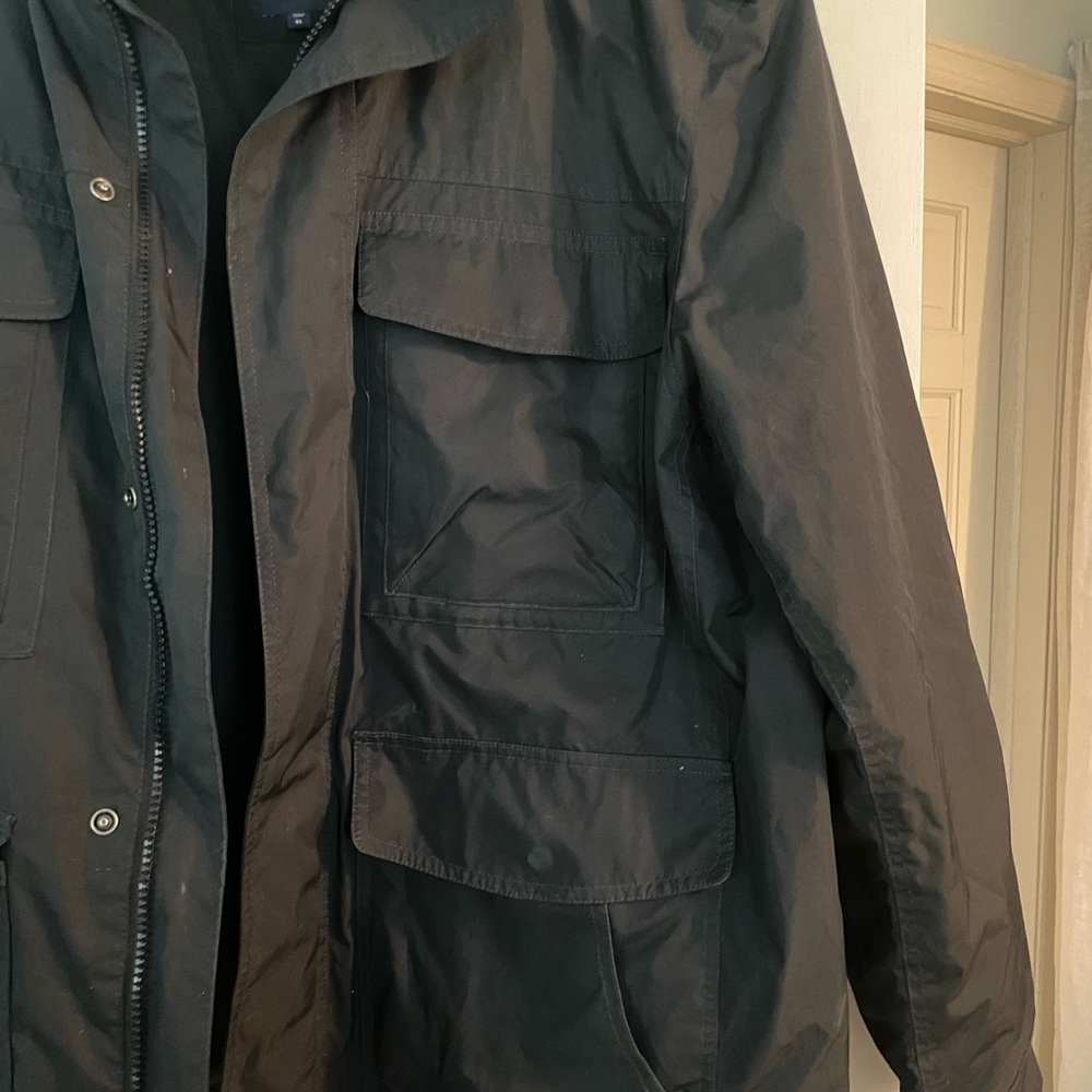 Gap Spring Jacket - Black Multi-Pocketed - image 3